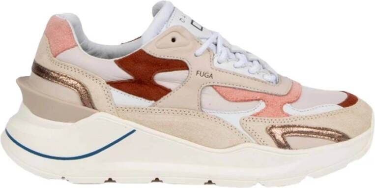 D.a.t.e. Beige en roze hardloopschoenen Multicolor Dames