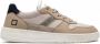 D.a.t.e. Beige Leren Lage Sneakers met Suède Details Beige Dames - Thumbnail 1