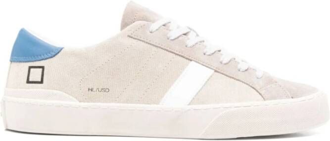 D.a.t.e. Beige Sneakers Geribbeld Paneelontwerp Beige Heren