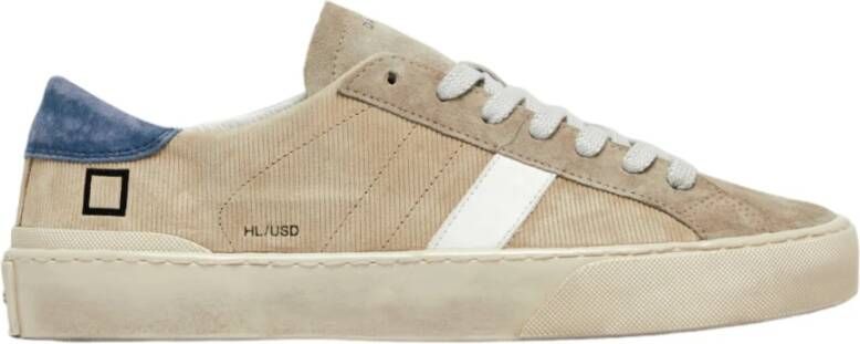 D.a.t.e. Beige Sneakers voor een Stijlvolle Look Beige Heren