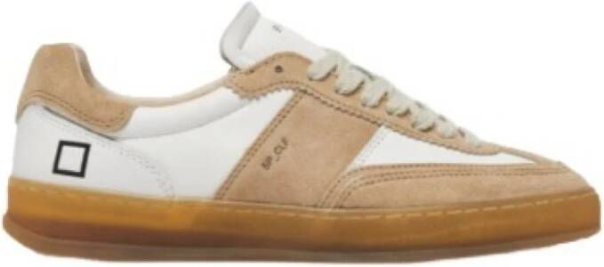 D.a.t.e. Beige Suede Sporty Sneakers Beige Heren