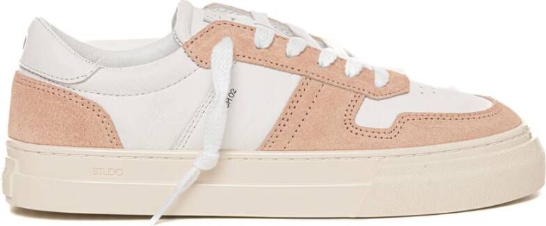 D.a.t.e. Bicolor Sneakers met Veters Pink Dames