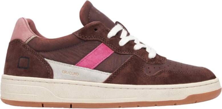 D.a.t.e. Bruine Court 2.0 Sneakers Chocolade Brown Dames