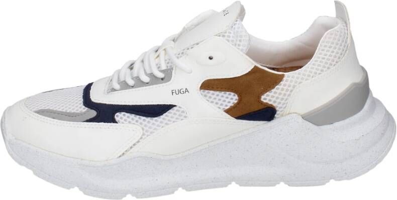 D.a.t.e. Fuga Sneakers in textiel voor mannen White Heren