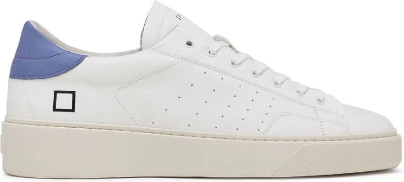 D.a.t.e. Gestanste Sneakers met Verhoogde Binnenzool White Heren