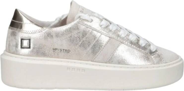 D.a.t.e. Grijze Lage Platform Sneakers Stardust Gray Dames