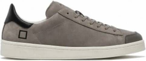 D.a.t.e. Lage Nubuck Sneakers in Stijlvol Grijs Gray Heren