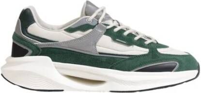 D.a.t.e. Groene leren sneaker voor heren Green Heren