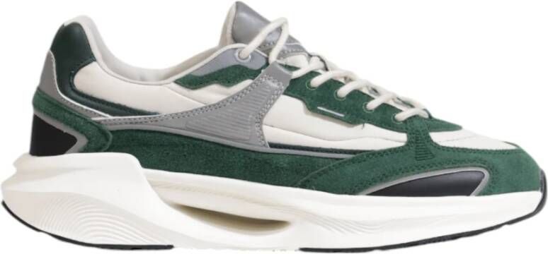 D.a.t.e. Heren Leren Sneakers Herfst Winter Collectie Green Heren