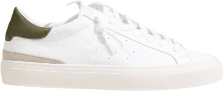 D.a.t.e. Heren Leren Sneakers Herfst Winter Collectie White Heren