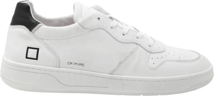 D.a.t.e. Heren wit leren sneaker White Heren