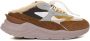 D.a.t.e. Imitatiebont Contrast Zool Sneakers Brown Dames - Thumbnail 1