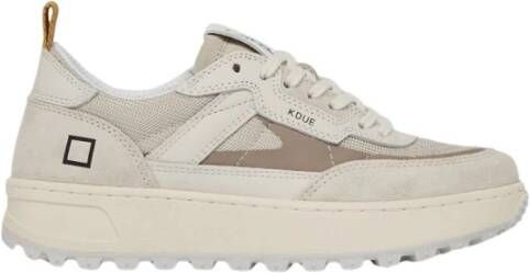 D.a.t.e. Ivoor Technische Stof Outdoor Sneaker White Dames