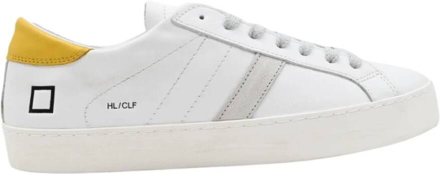 D.a.t.e. Lage Kalf Wit Geel Sneakers White Heren