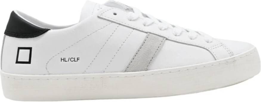 D.a.t.e. Lage Kalf Wit Zwart Sneakers White Dames