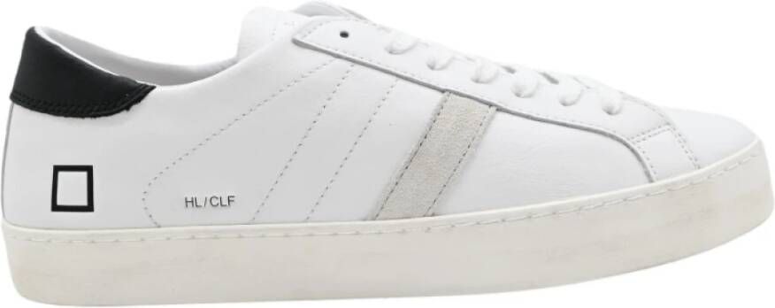 D.a.t.e. Lage Kalf Wit Zwart Sneakers White Heren