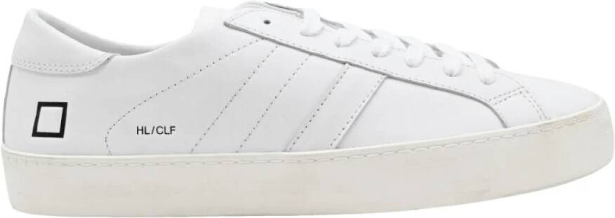 D.a.t.e. Lage kalf witte sneakers White Heren