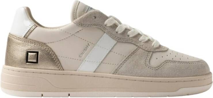 D.a.t.e. Lage sneakers in ivoor en beige Multicolor Dames