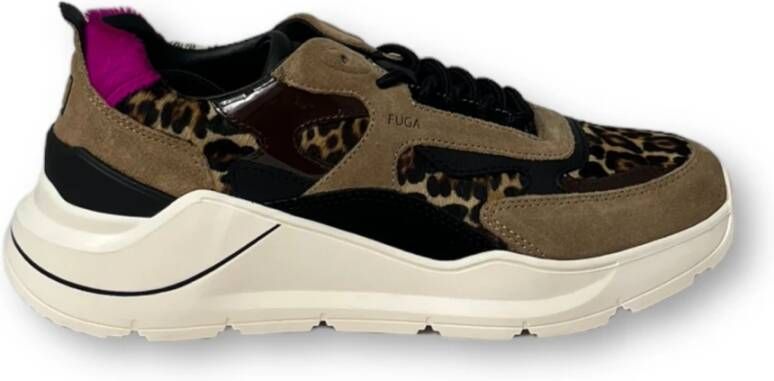 D.a.t.e. Leopard Print Sneakers Meerkleurig Dames