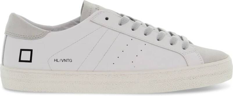 D.a.t.e. Leren en suède herensneakers White Heren