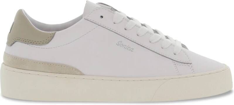 D.a.t.e. Leren en suède sneakers voor dames White Dames