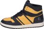 D.a.t.e. Leren Night Sneakers voor Mannen Yellow Heren - Thumbnail 1