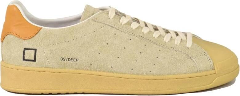 D.a.t.e. Leren sneakers met rubberen zool Beige Heren