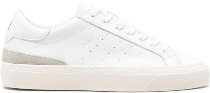 D.a.t.e. Leren Sneakers voor Buiten White Heren