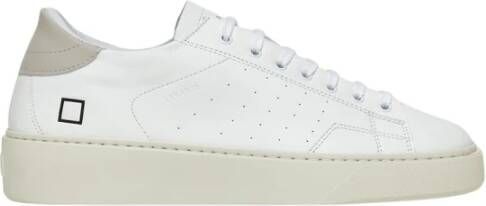 D.a.t.e. Levante Calf Leren Sneakers White Heren