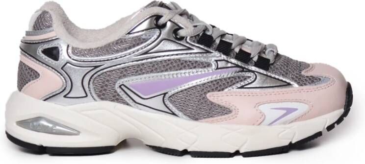 D.a.t.e. Mesh Rubber Sneakers Lila Roze Grijs Multicolor Dames