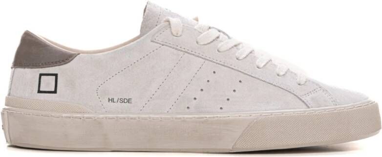 D.a.t.e. Sneaker van suède en rubber White Heren