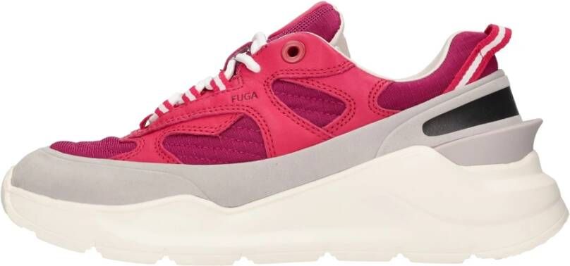 D.a.t.e. Sneakers Fuchsia Pink Heren