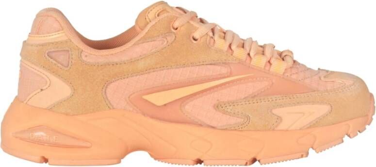 D.a.t.e. Sneakers van mesh en leer met suède Pink Dames