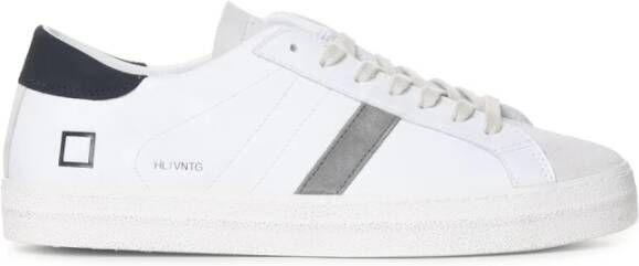 D.a.t.e. Sneakers van petroleumleer met uniek detail White Heren