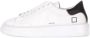 D.a.t.e. Witte Leren Sneakers met Zwarte Hieleninzet White Dames - Thumbnail 1