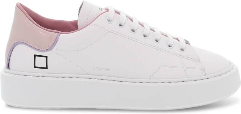 D.a.t.e. Sneakers voor vrouwen in leer lak White Dames