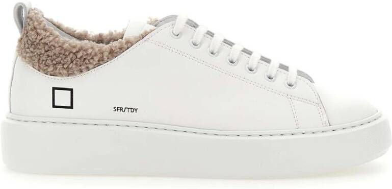 D.a.t.e. Witte Leren Sneakers voor Dames White Dames