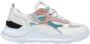 D.a.t.e. Witte Hardloopsneaker met Roze Suède Fuga 2.0 White Dames - Thumbnail 1