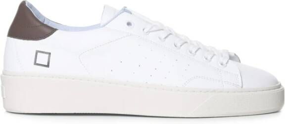 D.a.t.e. Witte Leren Lage Sneakers White Heren