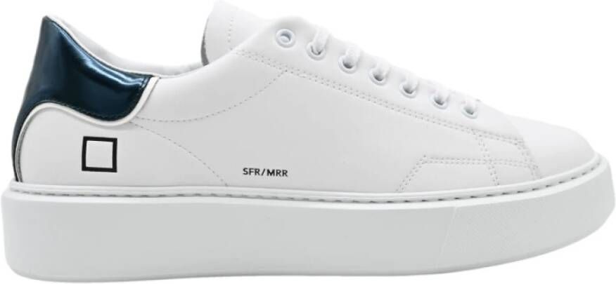 D.a.t.e. Spiegel Wit Blauw Sneakers White Heren