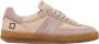 D.a.t.e. Sporty Low Leren Sneakers Patchwork Beige Dames - Thumbnail 1