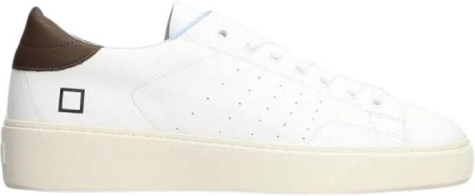 D.a.t.e. Witte Leren Lage Sneakers White Heren