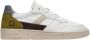 D.a.t.e. Witte Lage Sneakers van Leer met Groene Details White Heren - Thumbnail 1