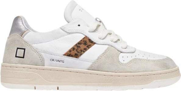 D.a.t.e. Vintage Court Sneakers Wit Vrouwen White Dames