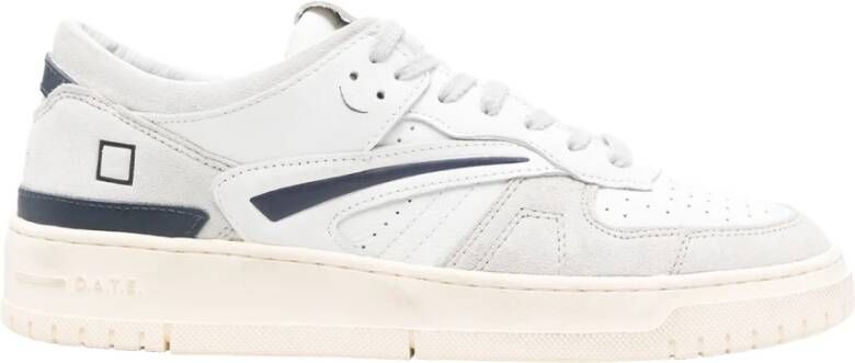 D.a.t.e. Vintage Lage Witte Leren Sneakers White Heren