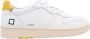 D.a.t.e. Wit-Gele Court Sneakers voor Mannen White Heren - Thumbnail 1