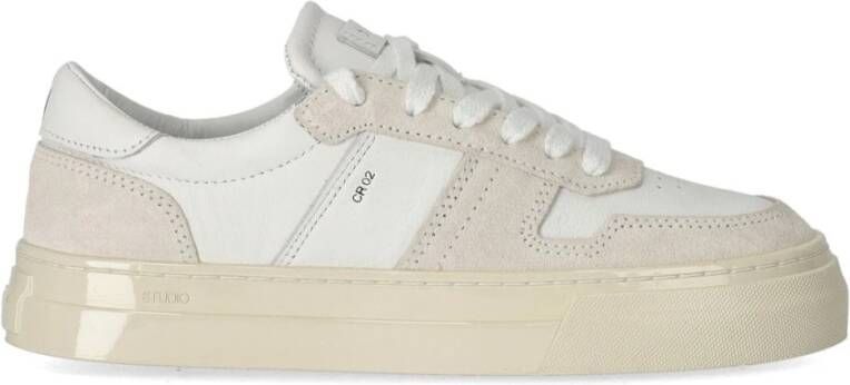 D.A.T.E Low-Top Sneakers . STUDIO BICOLOR WHITE SNEAKER in wit