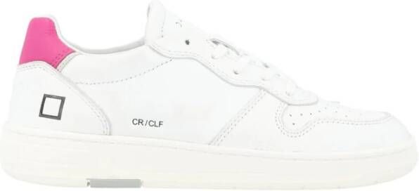 D.a.t.e. Witte Court Calf Sneakers White Dames