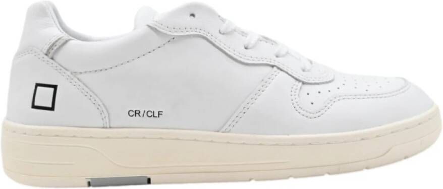 D.a.t.e. Witte Court Calf Sneakers White Dames