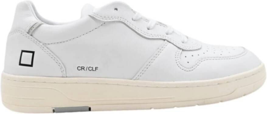 D.a.t.e. Witte Court Kalf Sneakers White Dames